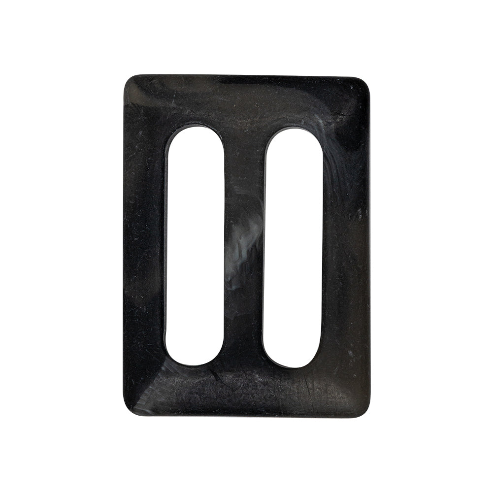 Black, Gray and White Swirl Translucent Plastic Slider - 1