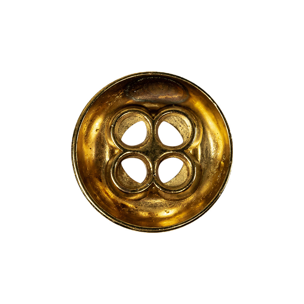 Italian Gold 4-Hole Deepwell Metal Button - 36L/23mm - Joann Fabrics