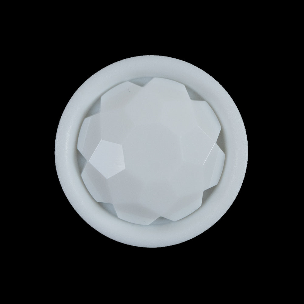 White Plastic Gem Shank-Back Button - 40L/25.5mm - Joann Fabrics