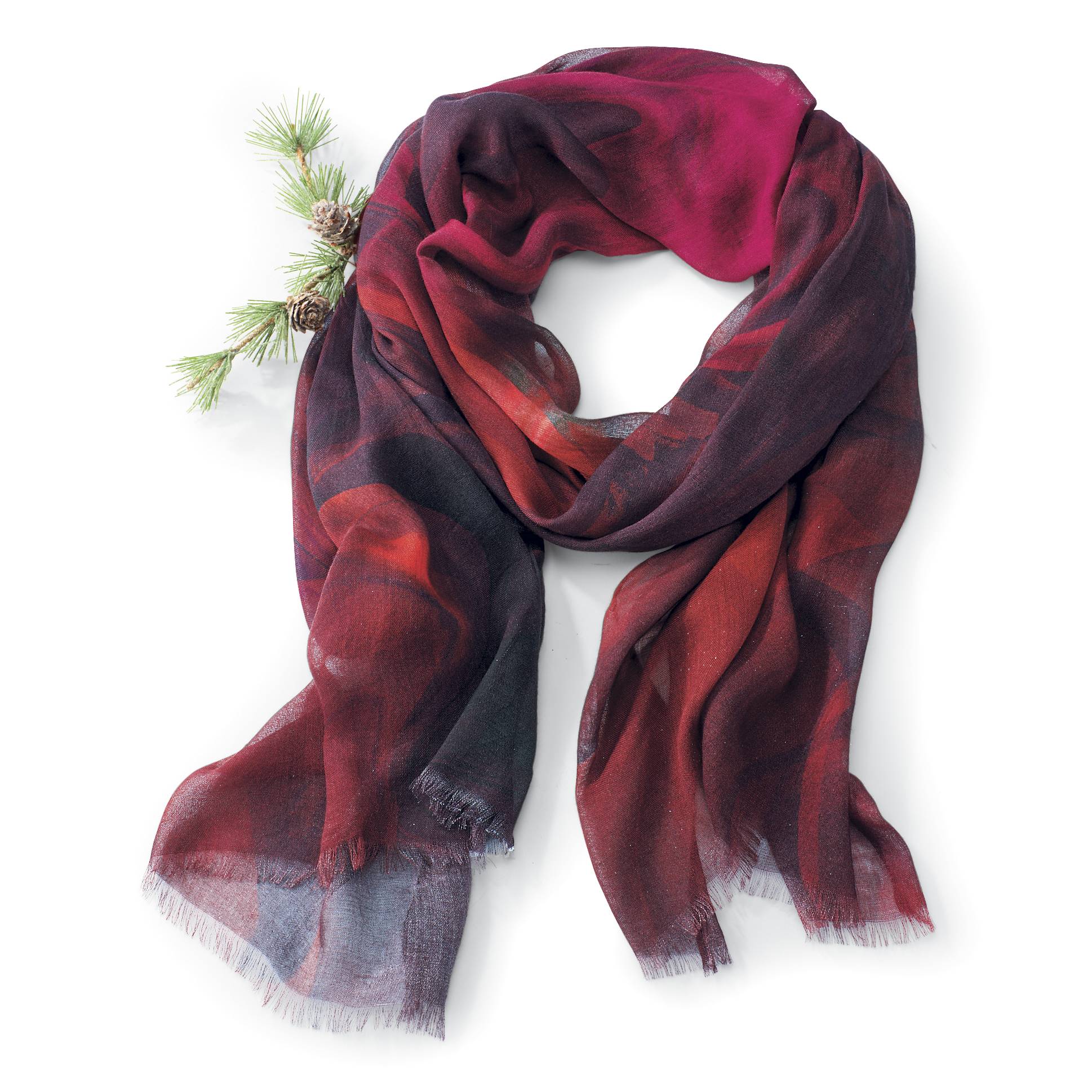 Marbled Embers Scarf, Soft, Lightweight Modal - Northstyle Catalog