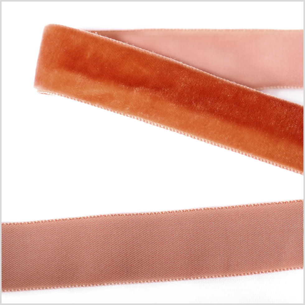 Single Faced Velvet Ribbon Made in Italy - 7/8