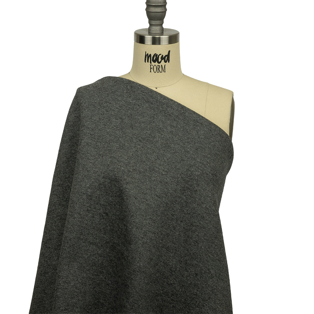 Famous Designer Heathered Gray Blended Wool Double Knit - Joann Fabrics