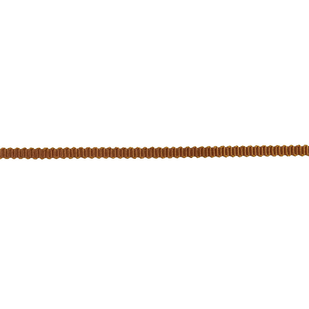Aztec Brown Petersham Grosgrain Ribbon - 0.125