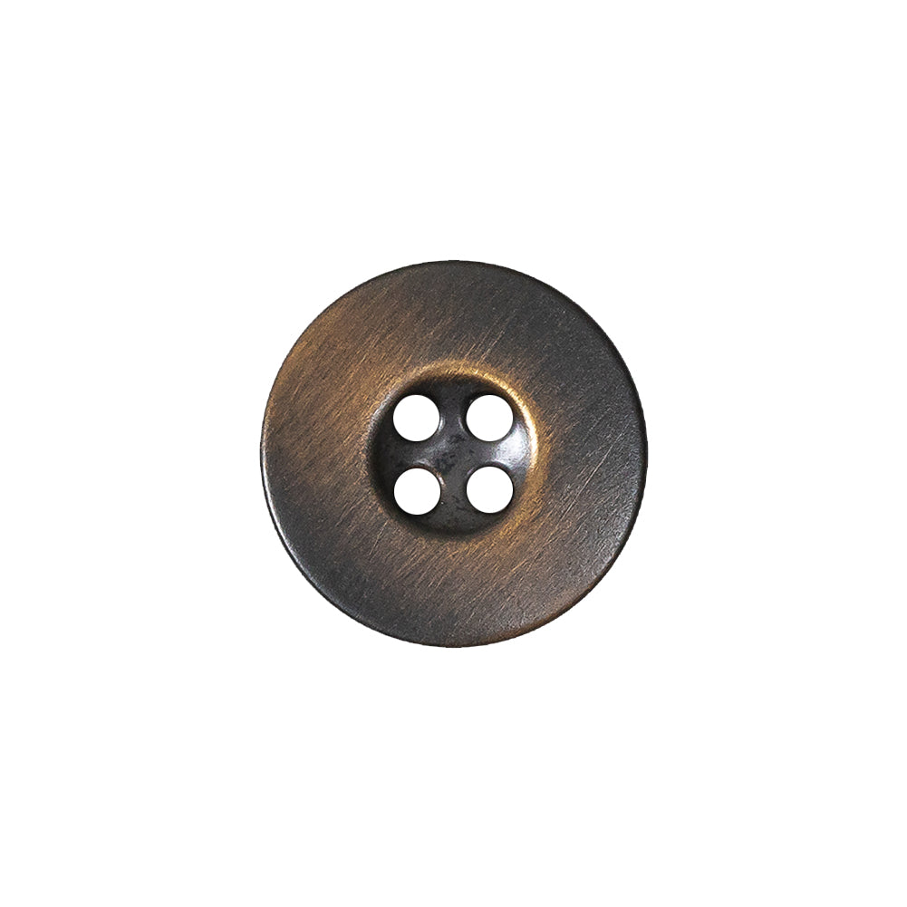 Antique Brass Metal 4-Hole Button - 28L/18mm - Joann Fabrics