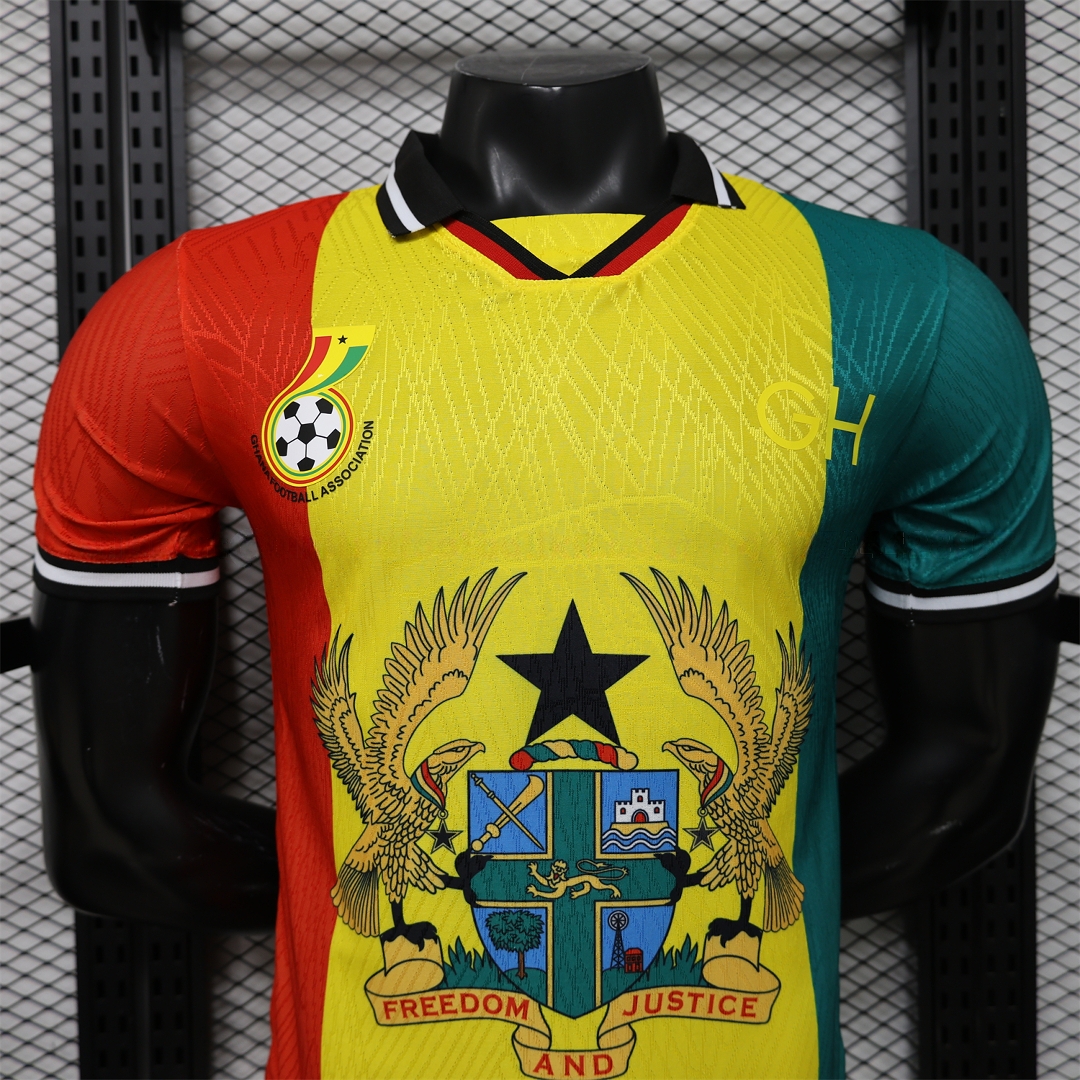 Ghana 2026 Ghana Coat Of Arms Special Jersey - Player Version - UnitedFutballJersey