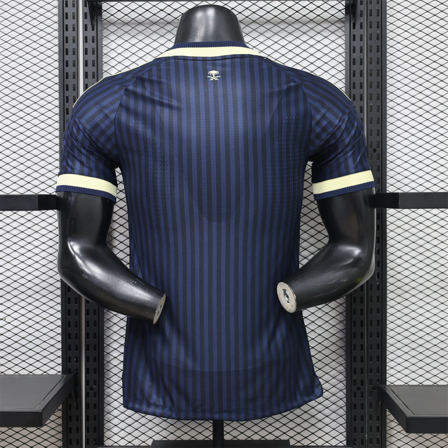 Al Nassr Riyadh Victory 26-27 Away Navy Blue With Sponsors Jersey - Player Version - UnitedFutballJersey