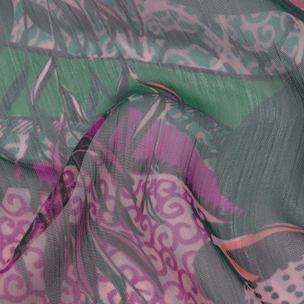 Mood Exclusive Jungle Jam Crinkled Polyester Chiffon - Joann Fabrics