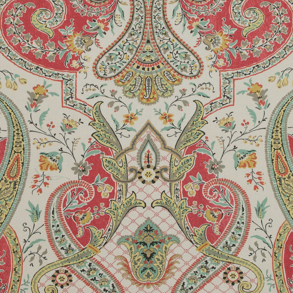 Radish Damask Paisley Printed Cotton Twill - Joann Fabrics