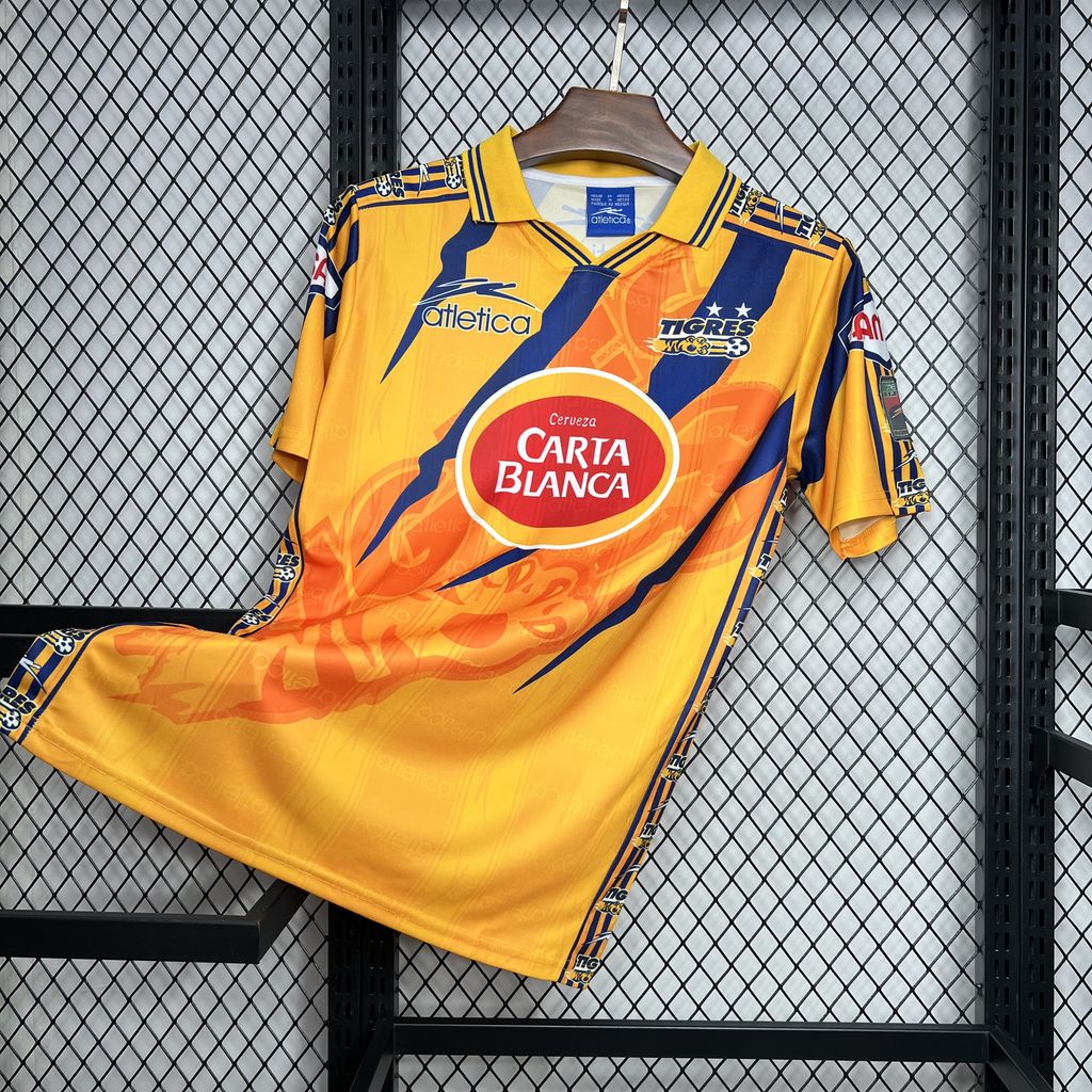 1997/1998 Retro Tigres Home Football Shirt 1:1 Thai Quality
