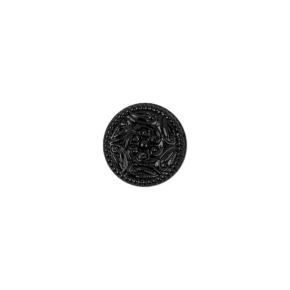Black Glass Button - 18L/11.5mm - Joann Fabrics