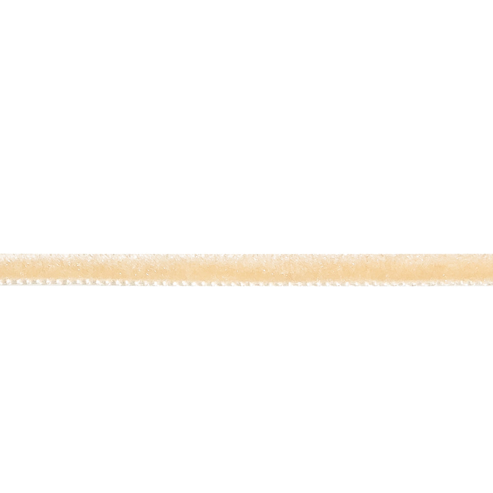 Toasty Beige Single Face Velvet Ribbon - 0.125