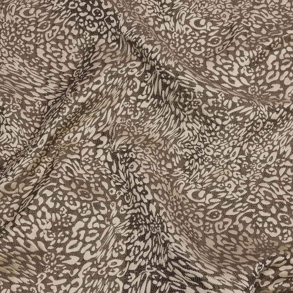 Drapery Jacquard - Truffle Running Leopard - British Imported - Joann Fabrics