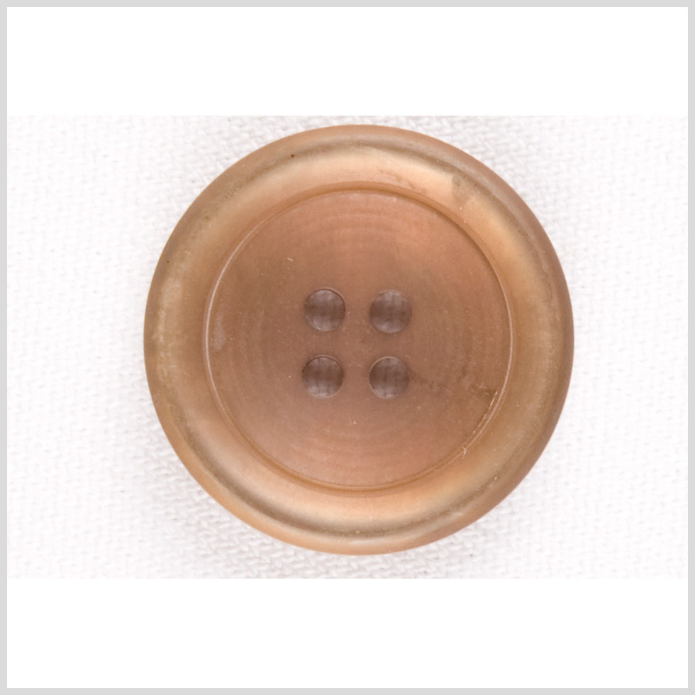 Plastic 4-Hole Button - 40L/25.5mm - Translucent Light Brown - Joann Fabrics