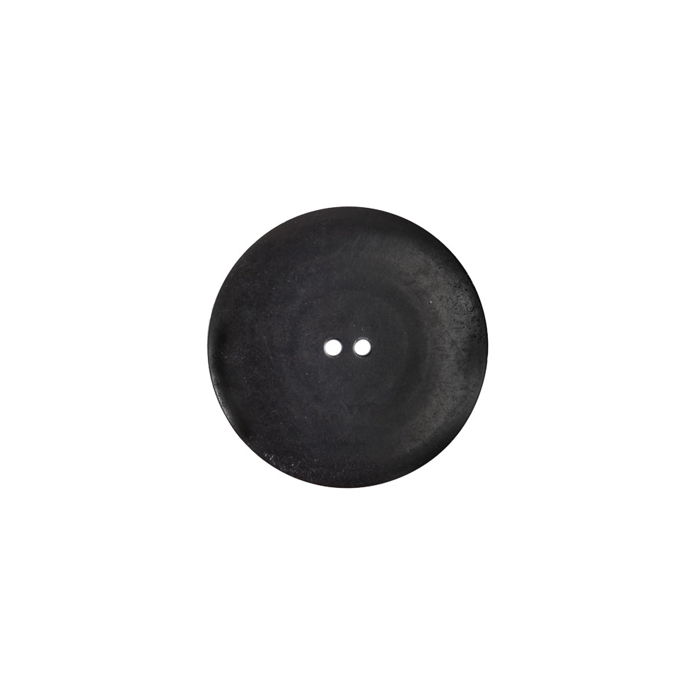 Italian Black and Silver 2-Hole Plastic Button - 28L/18mm - Joann Fabrics