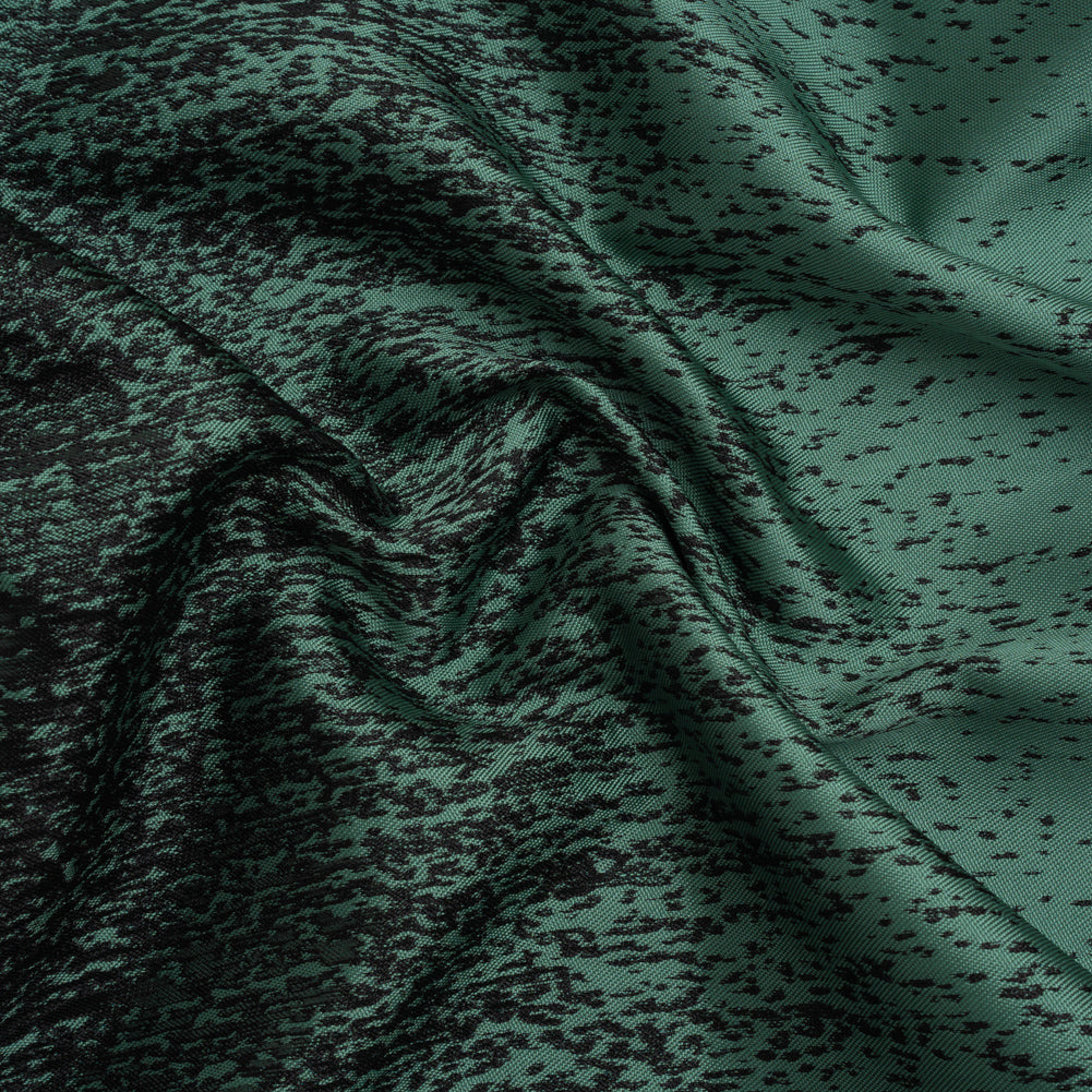 Sea Green and Metallic Black Striated Luxury Brocade - Joann Fabrics