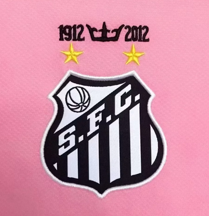 2012 Retro Santos Pink Football Jersey 1:1 Thai Quality