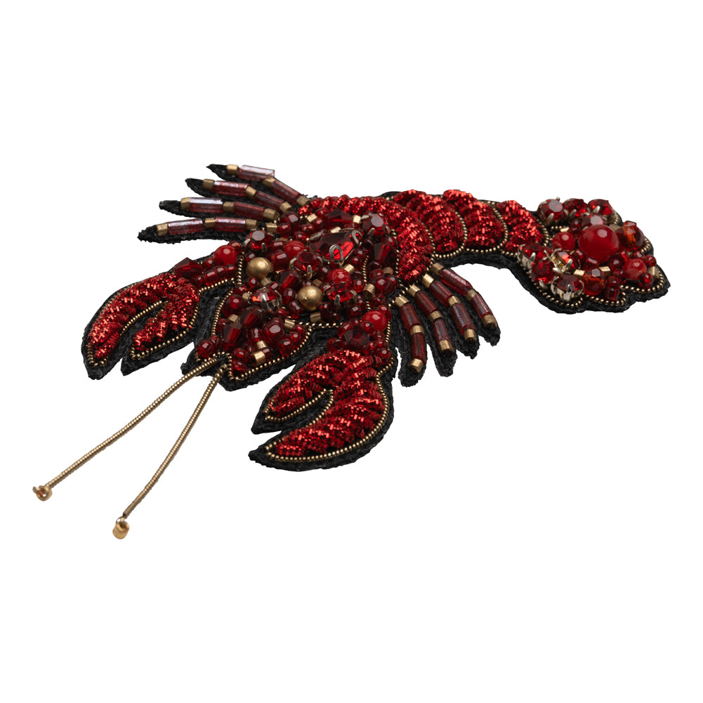 Rhinestones and Glass Beaded Metallic Applique, 3.25
