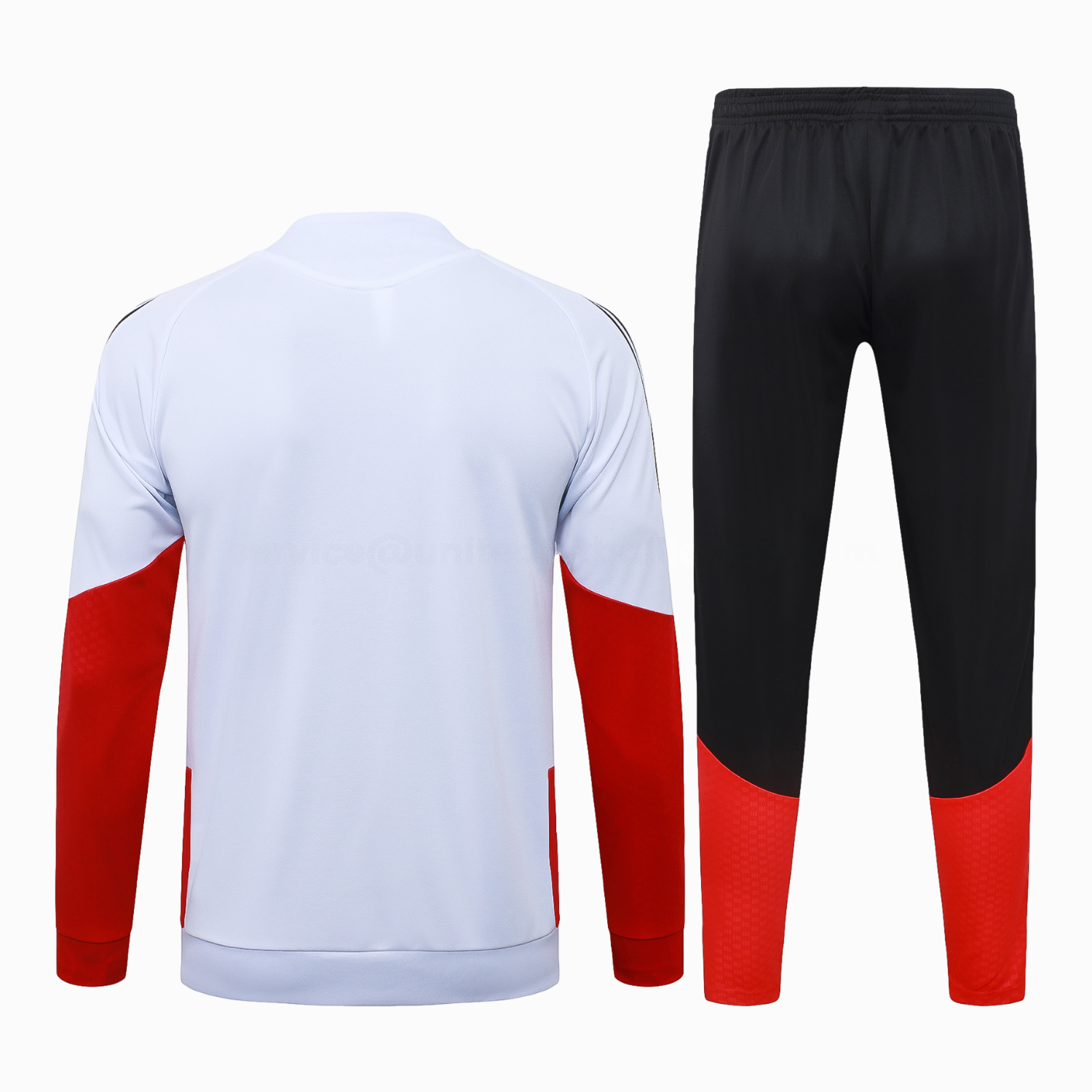 Germany 2026 Windbreaker Training Set - White Top and Black Pants - UnitedFutballJersey