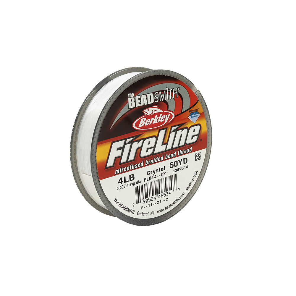 Fireline 4lb Microfused Braided Bead Thread - 50yd Spool - Crystal - Joann Fabrics