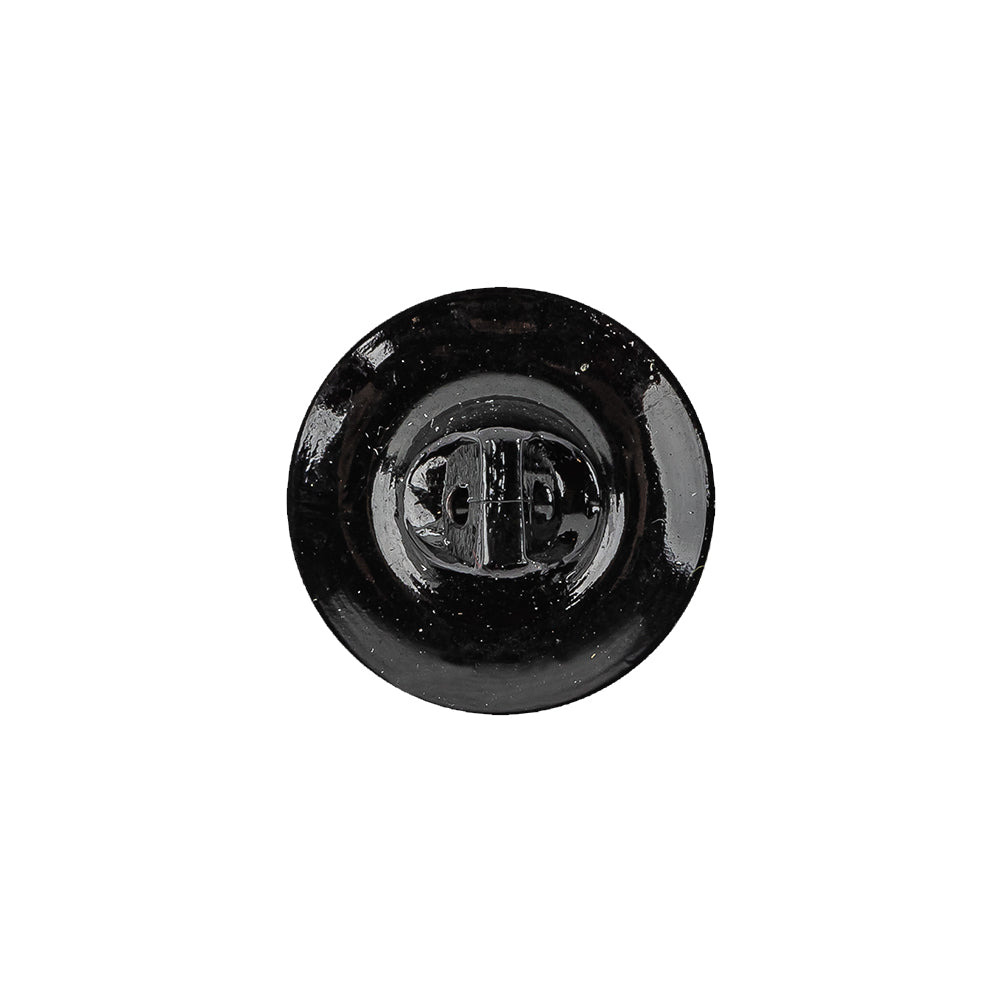 Vintage Shiny Black and Crystal Rhinestones Floral Glass Button - 28L/18mm - Joann Fabrics