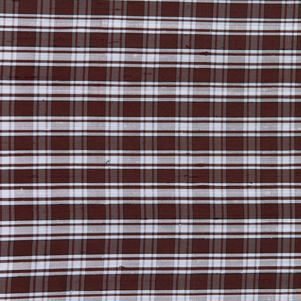 Chocolate Plaid Shantung/ Dupioni - Joann Fabrics