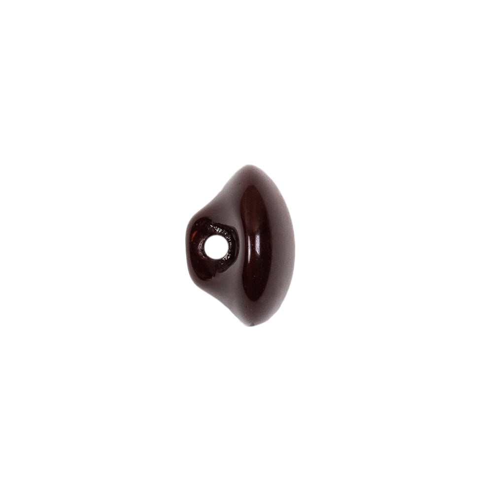 European Brown Half Domed Self Back Glass Button - 20L/12.5mm - Joann Fabrics