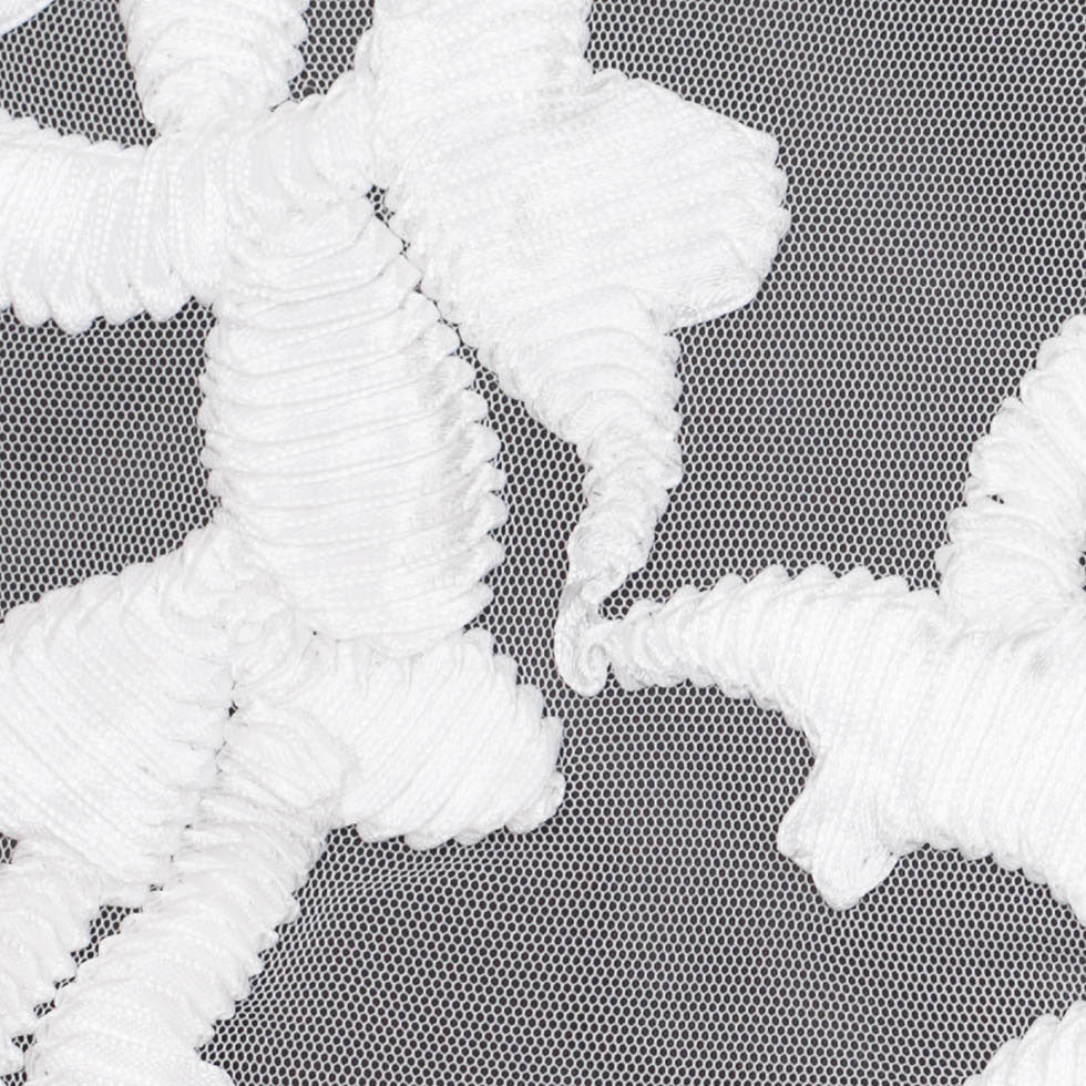 White Ribbon Embroidered Netting - Joann Fabrics