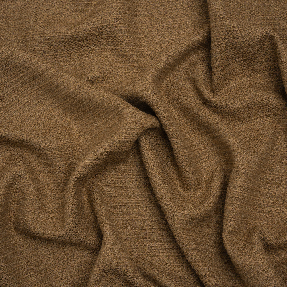 Textured Recycled Polyester Woven - Pecan Boucle Stripes - British Imported - Joann Fabrics