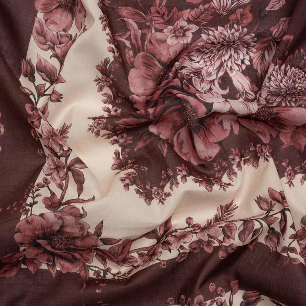 Mood Exclusive Monochrome Mulberry Tapestry Cotton Voile Panel - Joann Fabrics