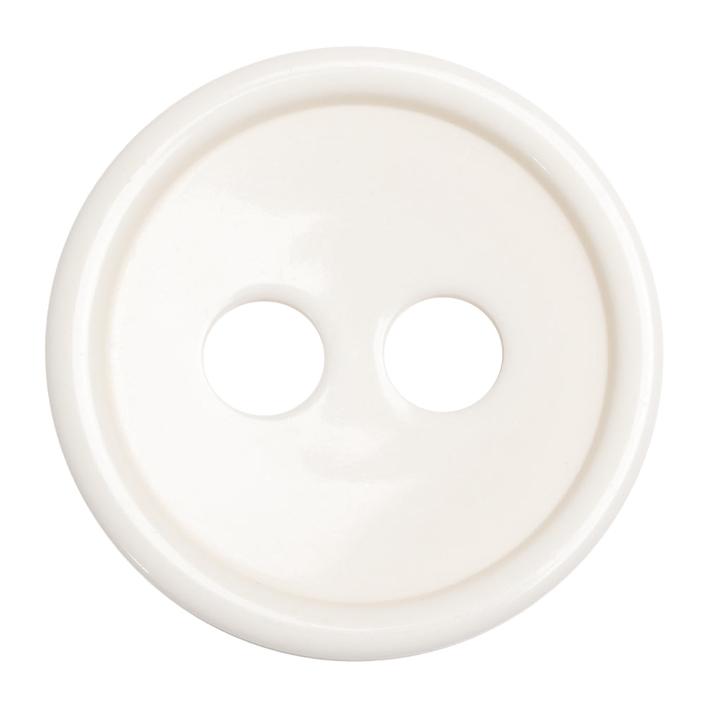 White Plastic 2-Hole Button - 60L/38mm - Joann Fabrics