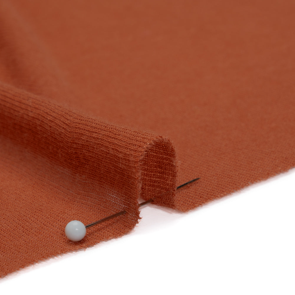 Lightweight Rayon Interlock Knit - Burnt Orange - Designer Deadstock - Joann Fabrics