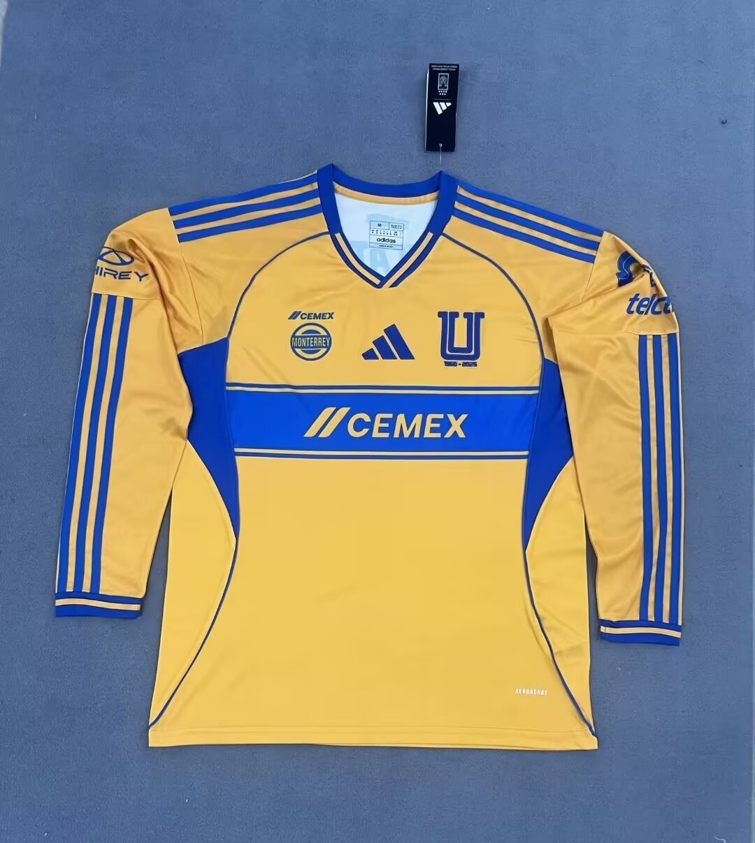 2025/2026 Long Sleeve Tigres Home Football Jersey 1:1 Thai Quality