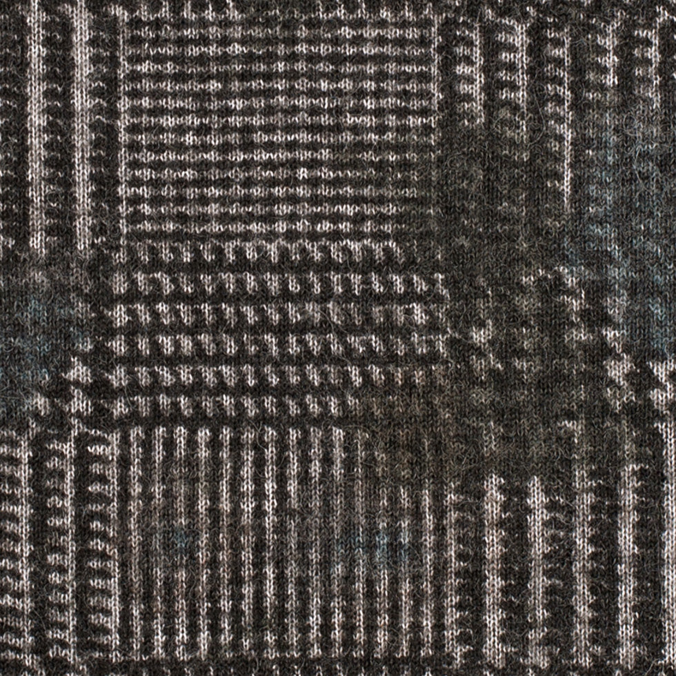 Black/Gray Glen Plaid Wool Knit w/ Fleece Backing - Joann Fabrics