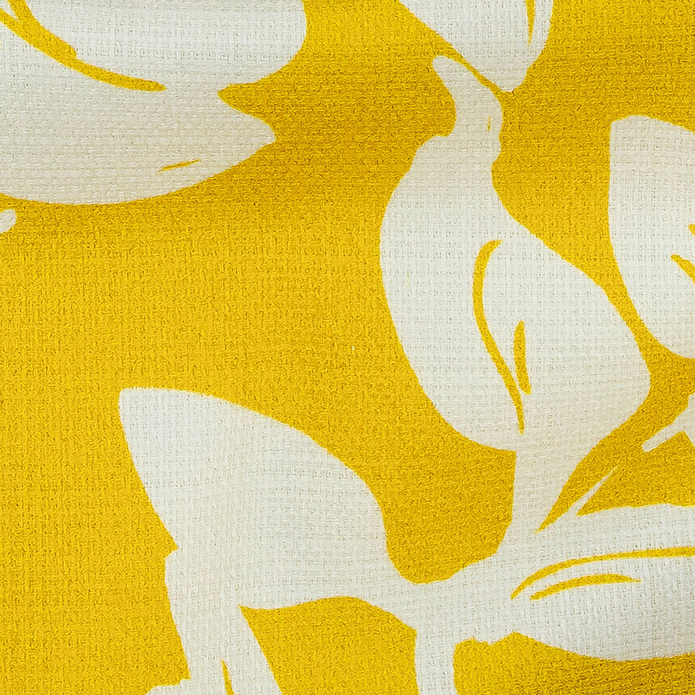Mood Exclusive Yellow Feverish Foliage Stretch Cotton Woven - Joann Fabrics