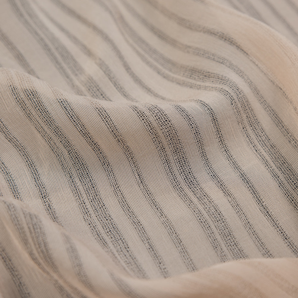 Nude Tonal Striped Gauzy Silk - Joann Fabrics