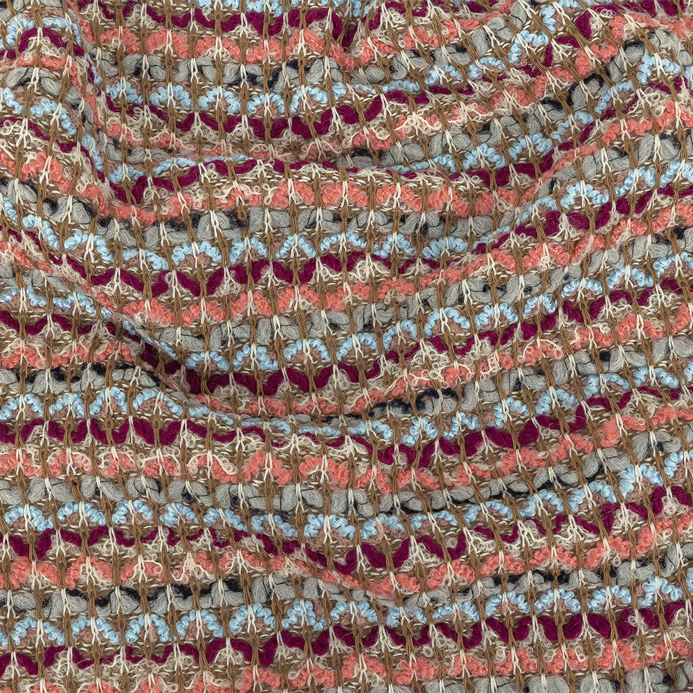 Limestone, Magenta, Angel Falls and Coral Wool Sweater Knit - Joann Fabrics