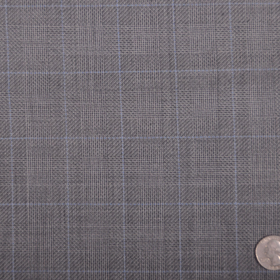 Gray/Chalk Blue Plaid Suiting - Joann Fabrics