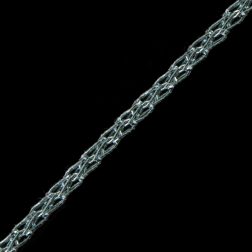 Italian Metallic Glacier Blue Crochet Chain - 0.125