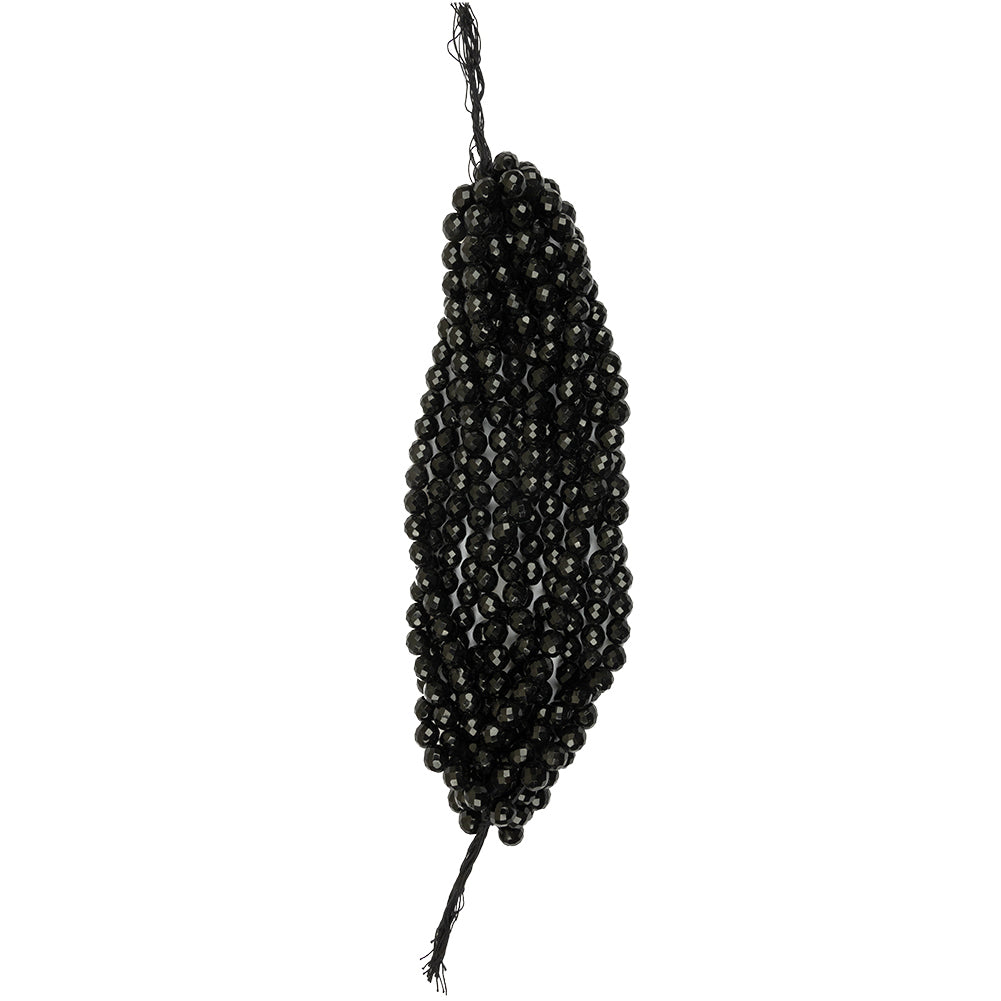 Vintage Jet Faceted Beaded Strands Bundle - 12mm - Joann Fabrics