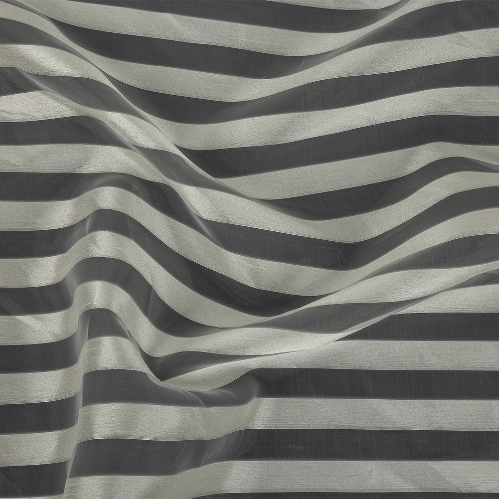 Cannoli Cream Organza with Woven Awning Stripes - Joann Fabrics