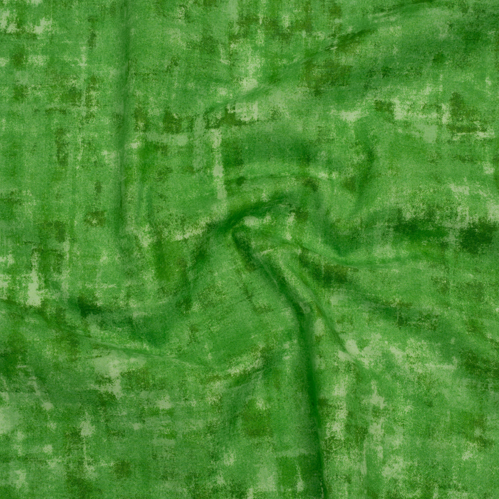 Printed Quilting Cotton by Patrick Lose for Northcott - Grasshopper Jazzy Painted Texture - Tonal Trios Collection - Joann Fabrics