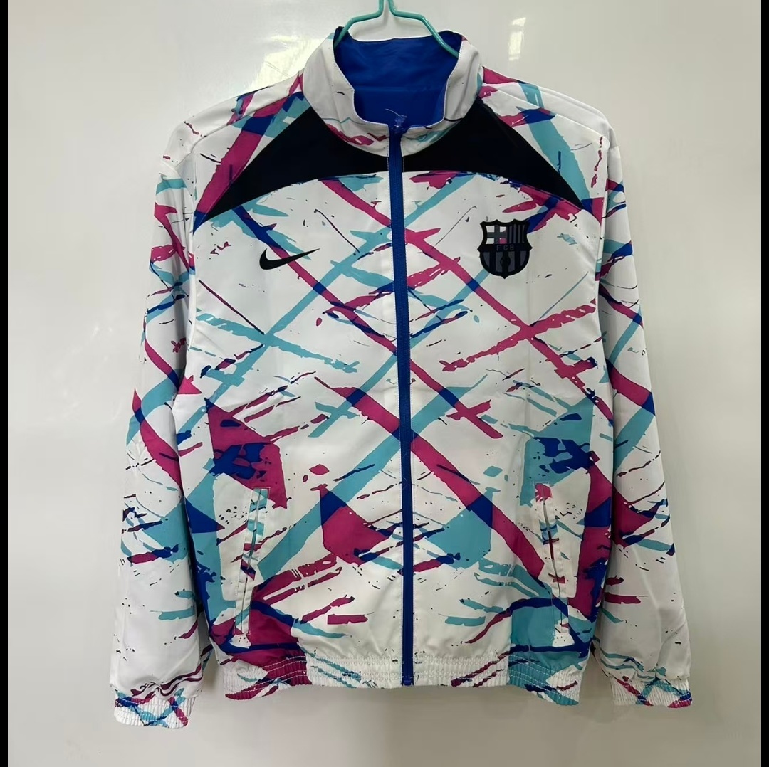 2025/2026 Barcelona Reversible Windbreaker Soccer Jersey 1:1 Thai Quality 01