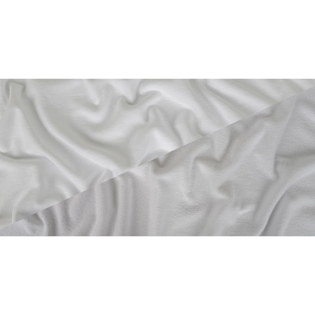 Cotton Fleece Backed Jersey - White - Leida Collection - Joann Fabrics