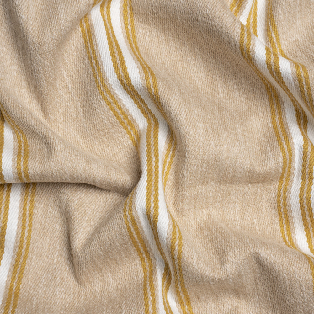 Cotton and Polyester Drapery Twill - Pollen Striped - British Imported - Joann Fabrics