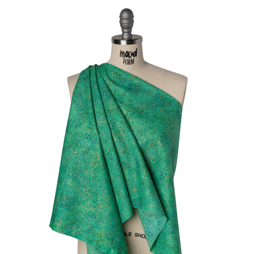 Metallic Printed Quilting Cotton by Northcott - Peacock Pebbles - Shimmer Collection - Joann Fabrics