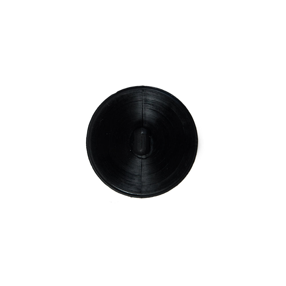 Italian Black Beveled Shank Back Button - 24L/15mm - Joann Fabrics