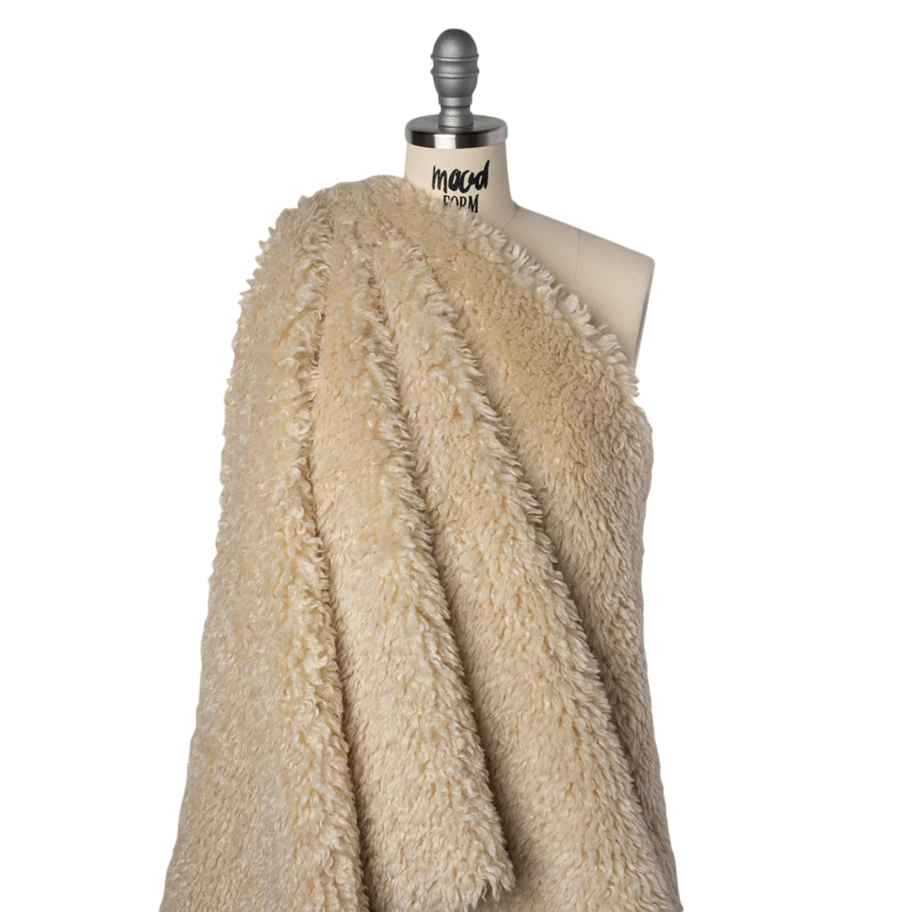 Recycled Polyester Shaggy Poodle Faux Fur - Ecru - Joann Fabrics