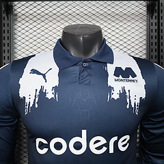 2025/2026 Long Sleeve Player Version C.F.Monterrey 80th Anniversary Edition Football Jersey 1:1 Thai Quality