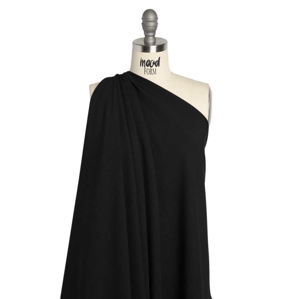 Stretch Recycled Polyester 4-Ply Crepe - Black - Premium Collection - Joann Fabrics