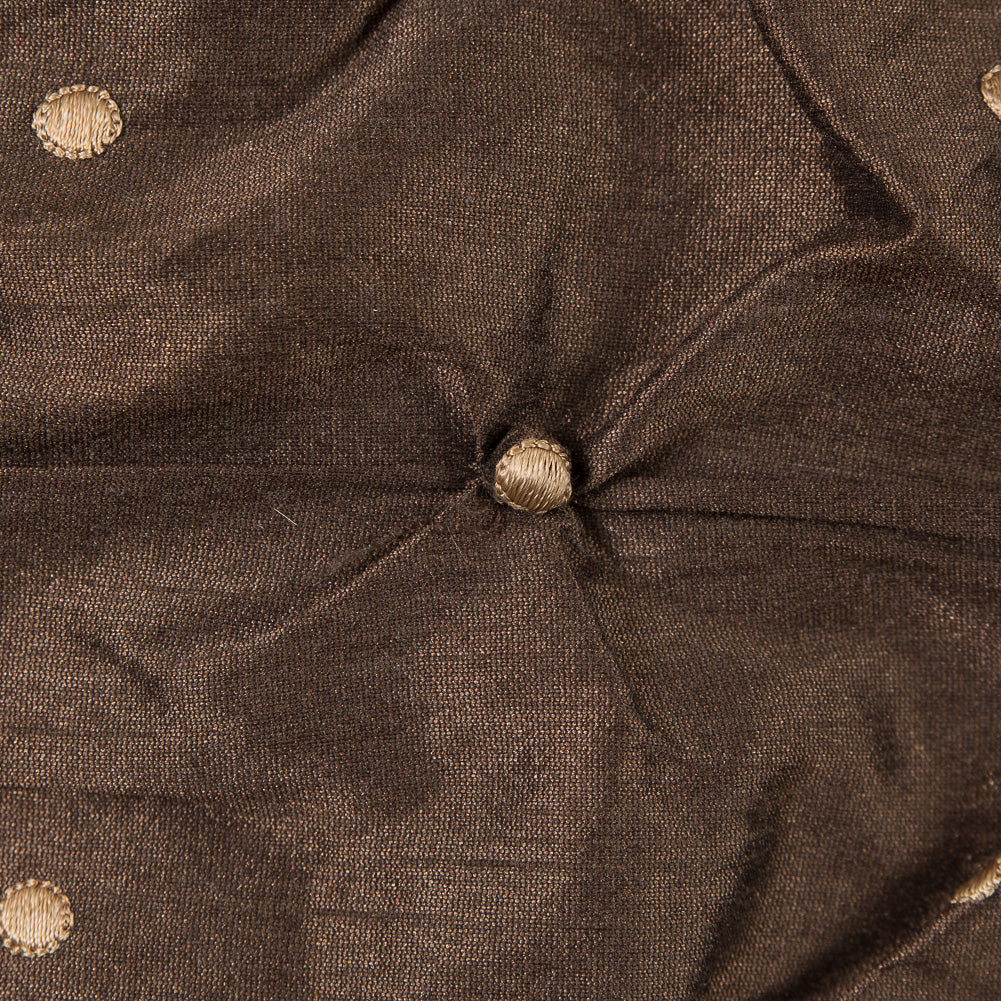 Desert Palm and Gold Pintucked Polyester Shantung - Joann Fabrics